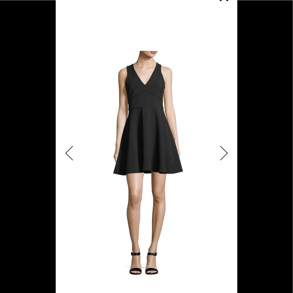 Likely Bunker V-Neck Fit-and-Flare Cocktail Dress
